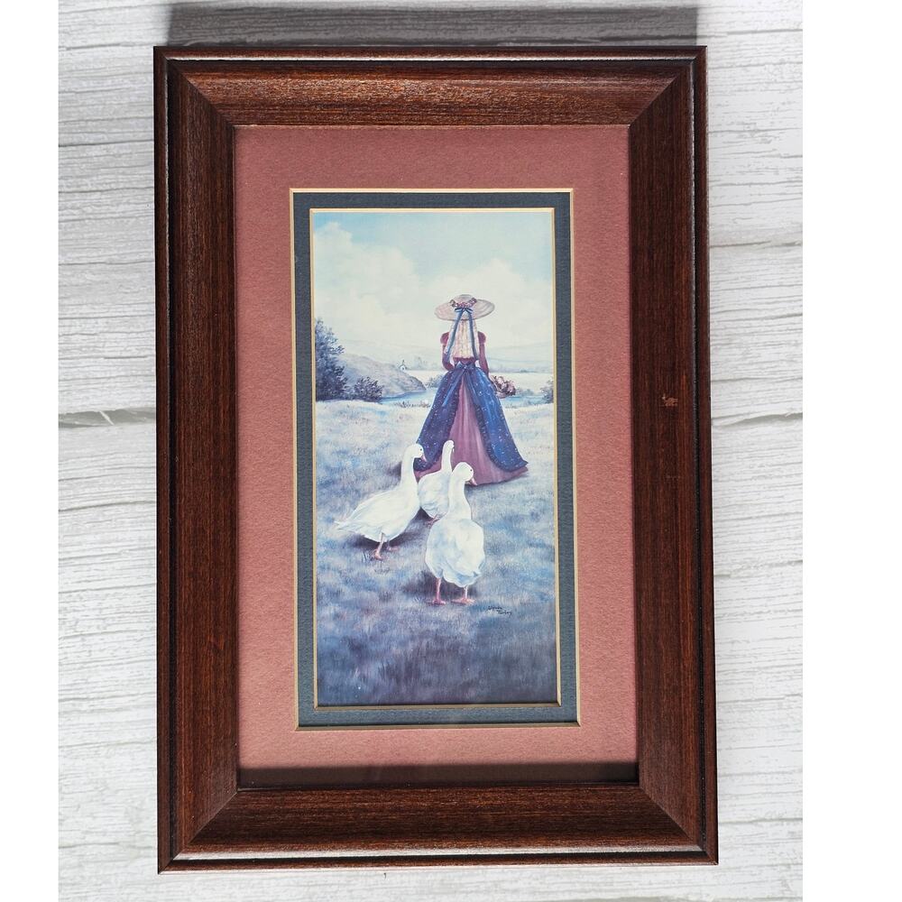Vintage Farm Life Art Print Framed Country Decor - Glynda Turley